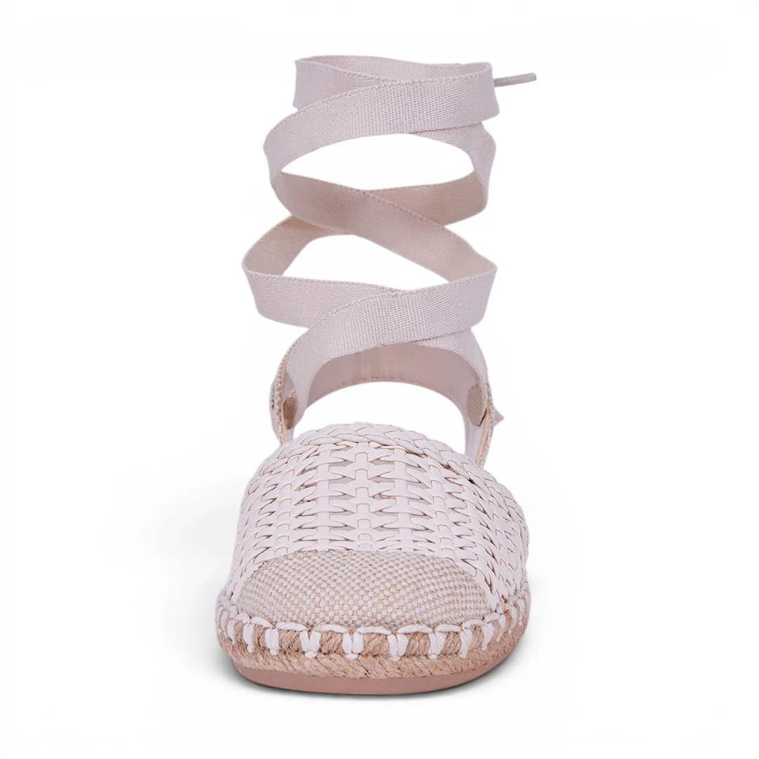 ALPARGATA APARIENCIA TEJIDA IVORY 48818 - Image 3