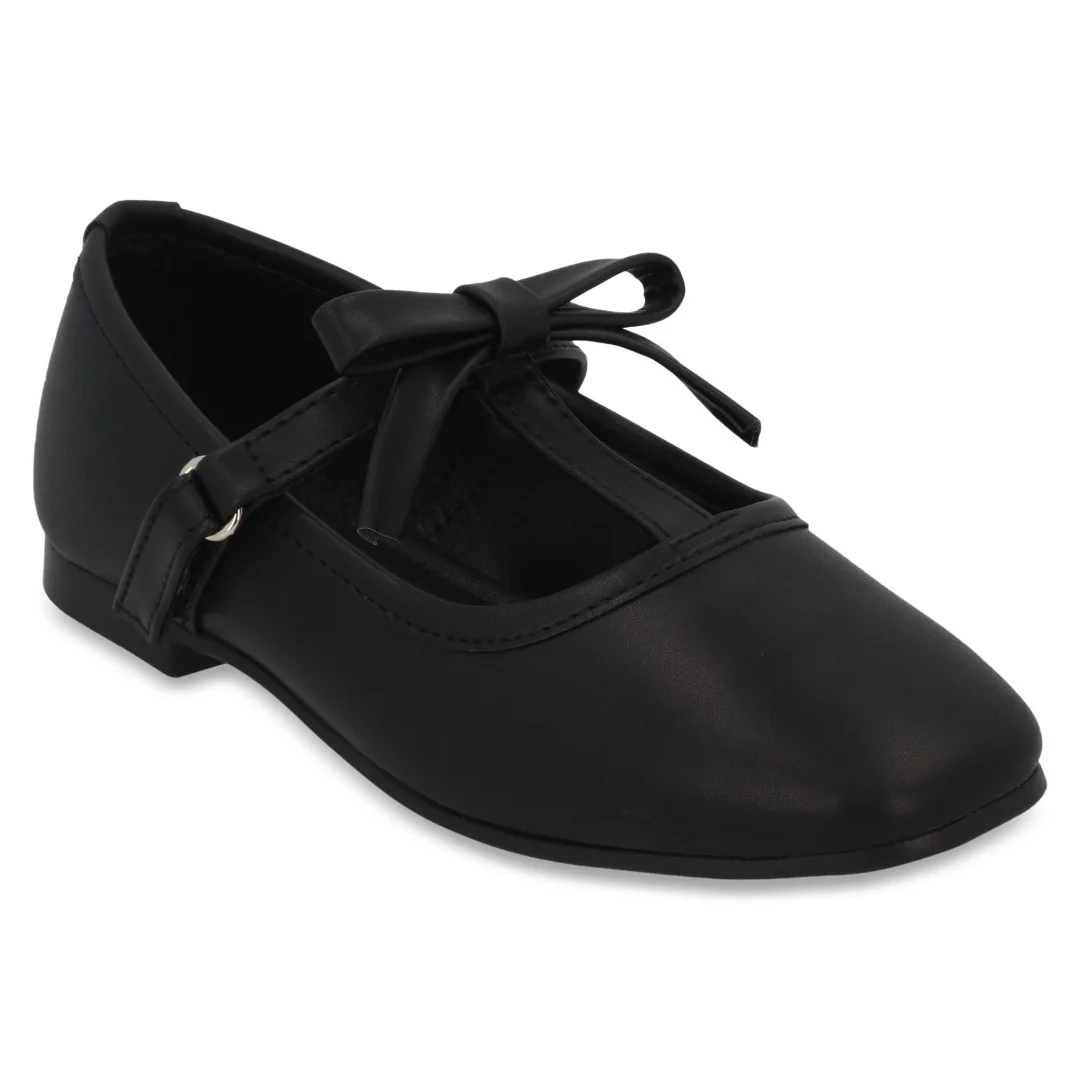 BALERINA CASUAL NEGRO Y ROSA CON ADORNO DUO 731 - Image 8