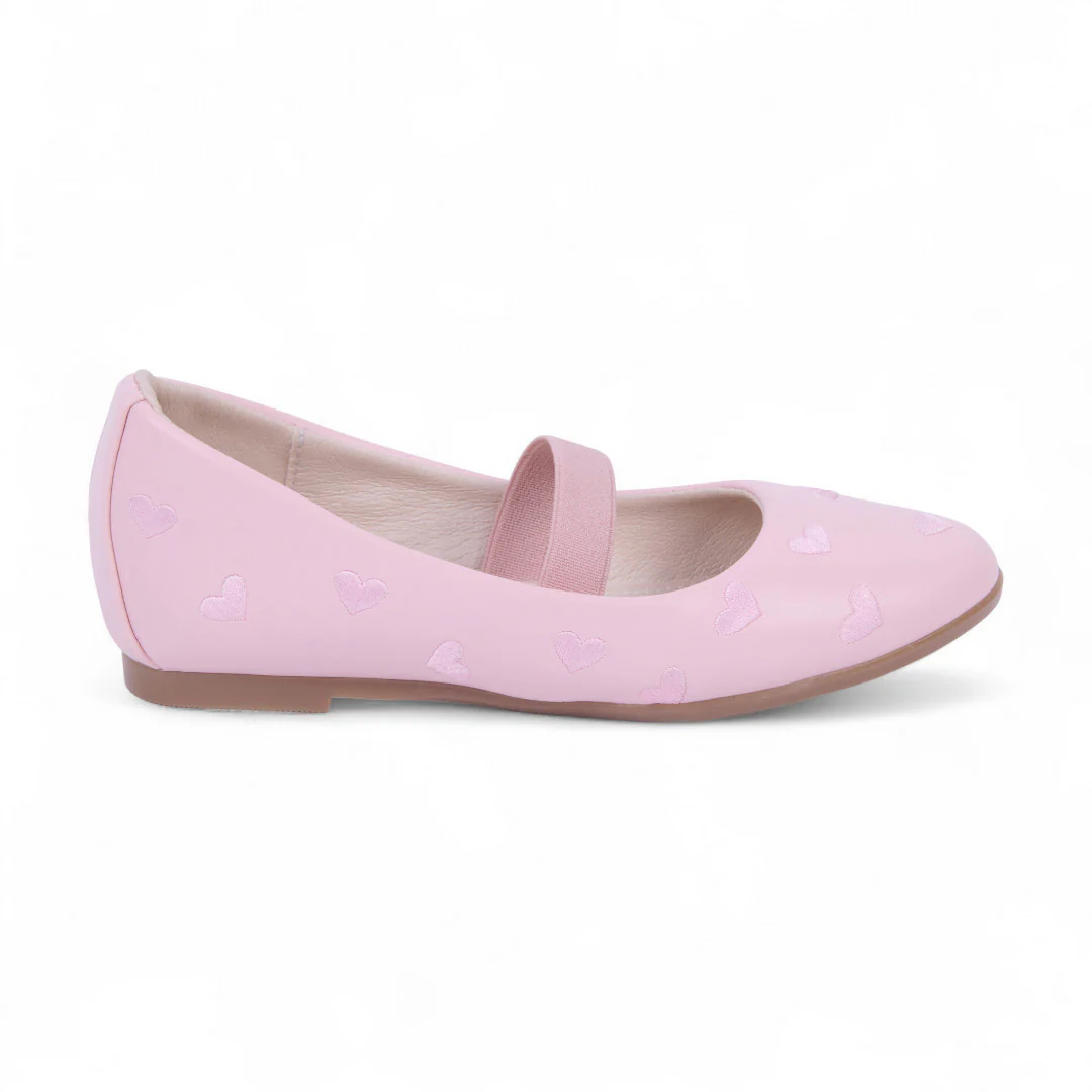 BALERINA CASUAL ROSA CON CORAZONES 28604 - Image 2