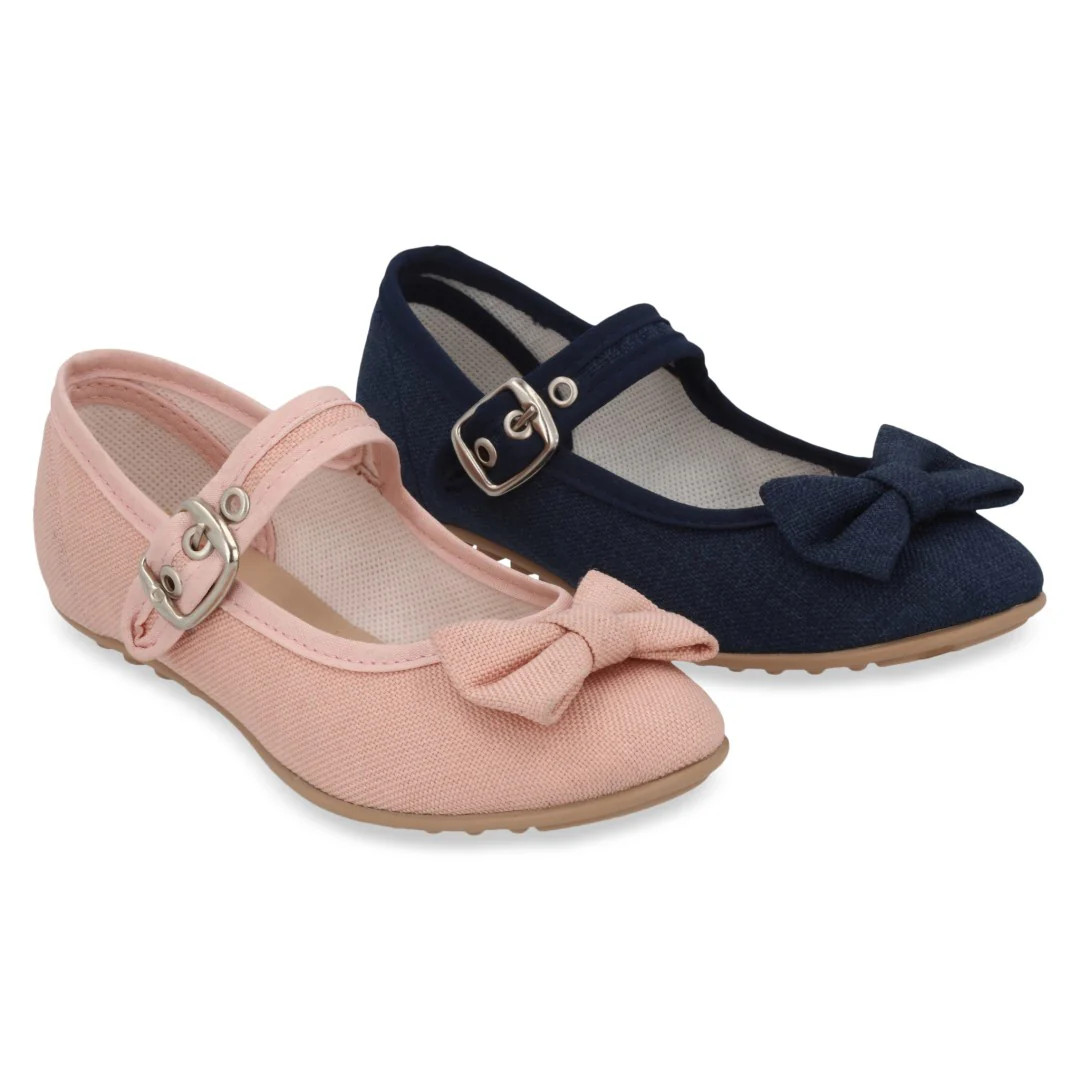 BALERINA CASUAL ROSA Y MARINO CON ADORNO  DUO 730 - Image 7