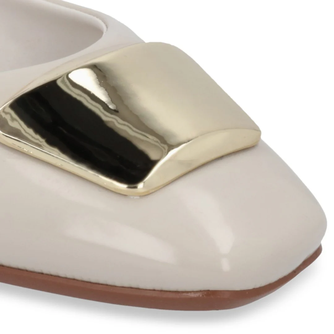 BALERINA COLOR HUESO CON APLICACIÓN 19612 - Image 6