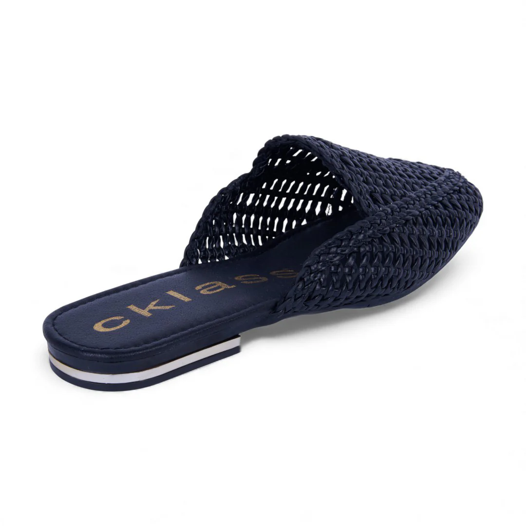 BALLERINA DE PISO NEGRO TEJIDA 03494 - Image 3