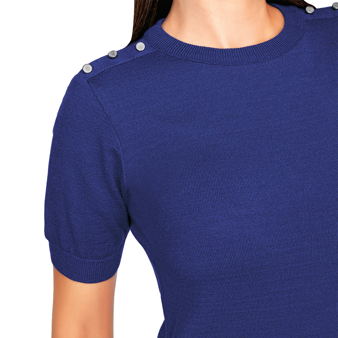 BLUSA AZUL BOTONES 31818 - Image 2