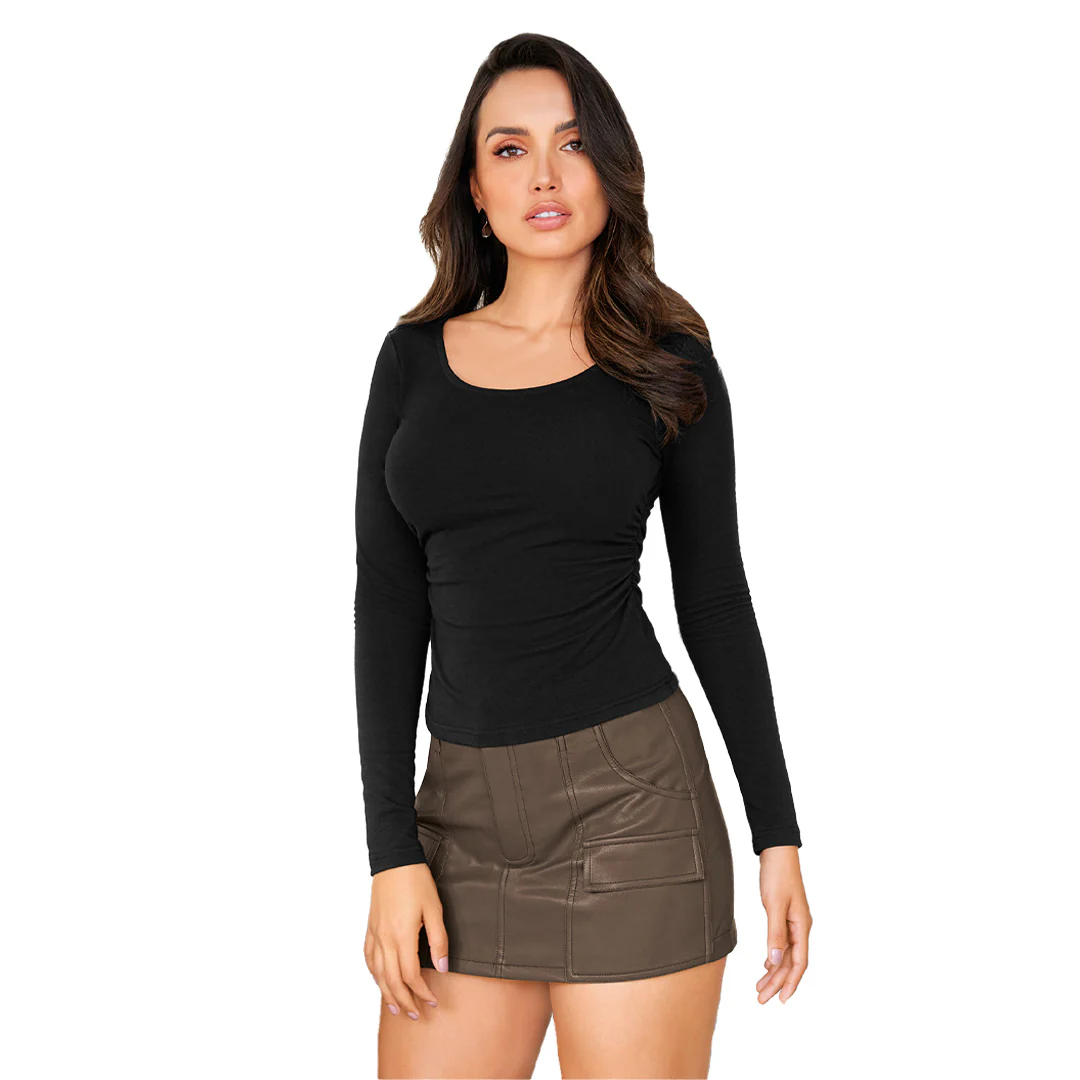 BLUSA NEGRA MANGA LARGA 94159