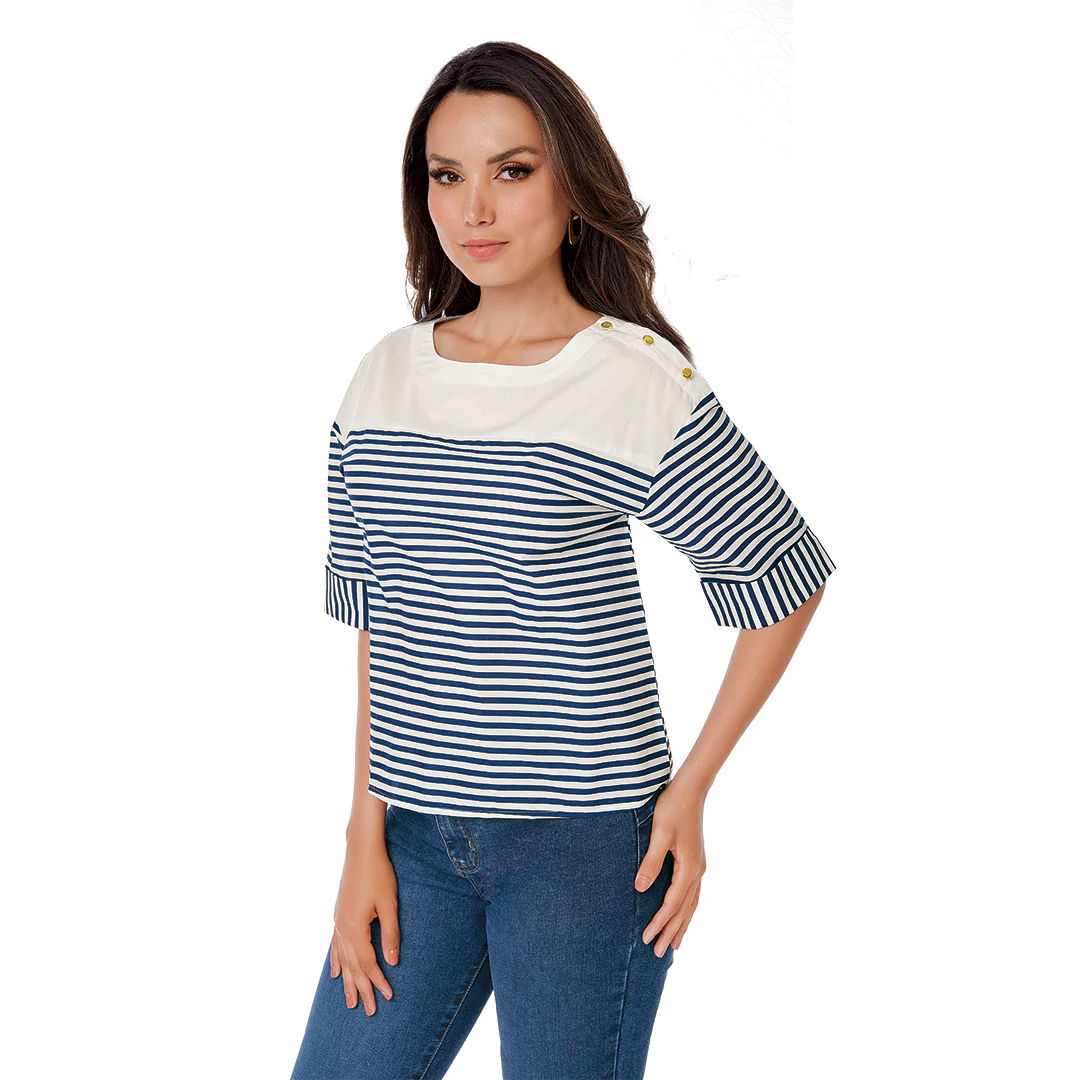 BLUSA RAYAS MARINERAS AZUL 95161
