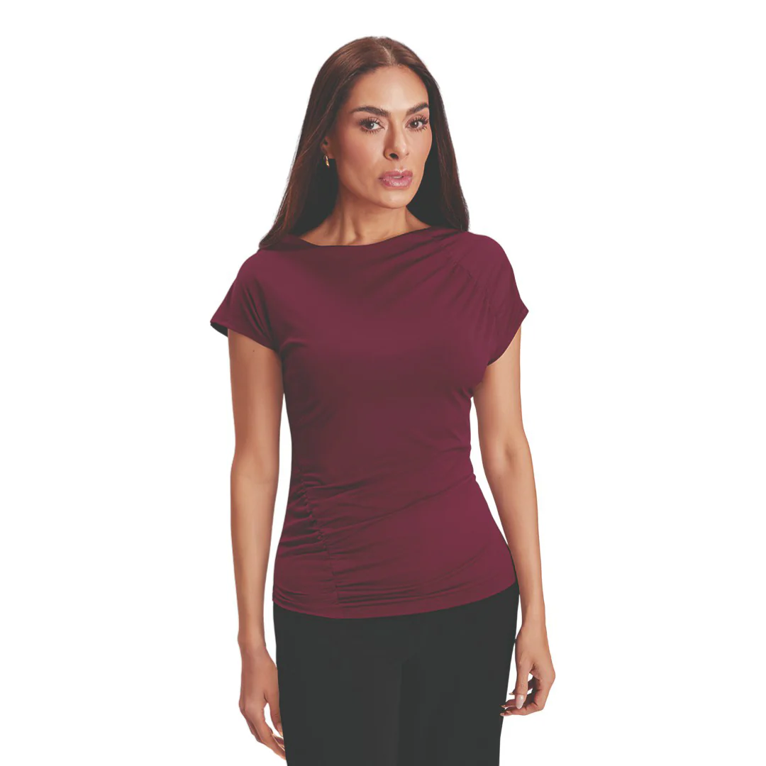 BLUSA TINTO PLIEGUES 52244