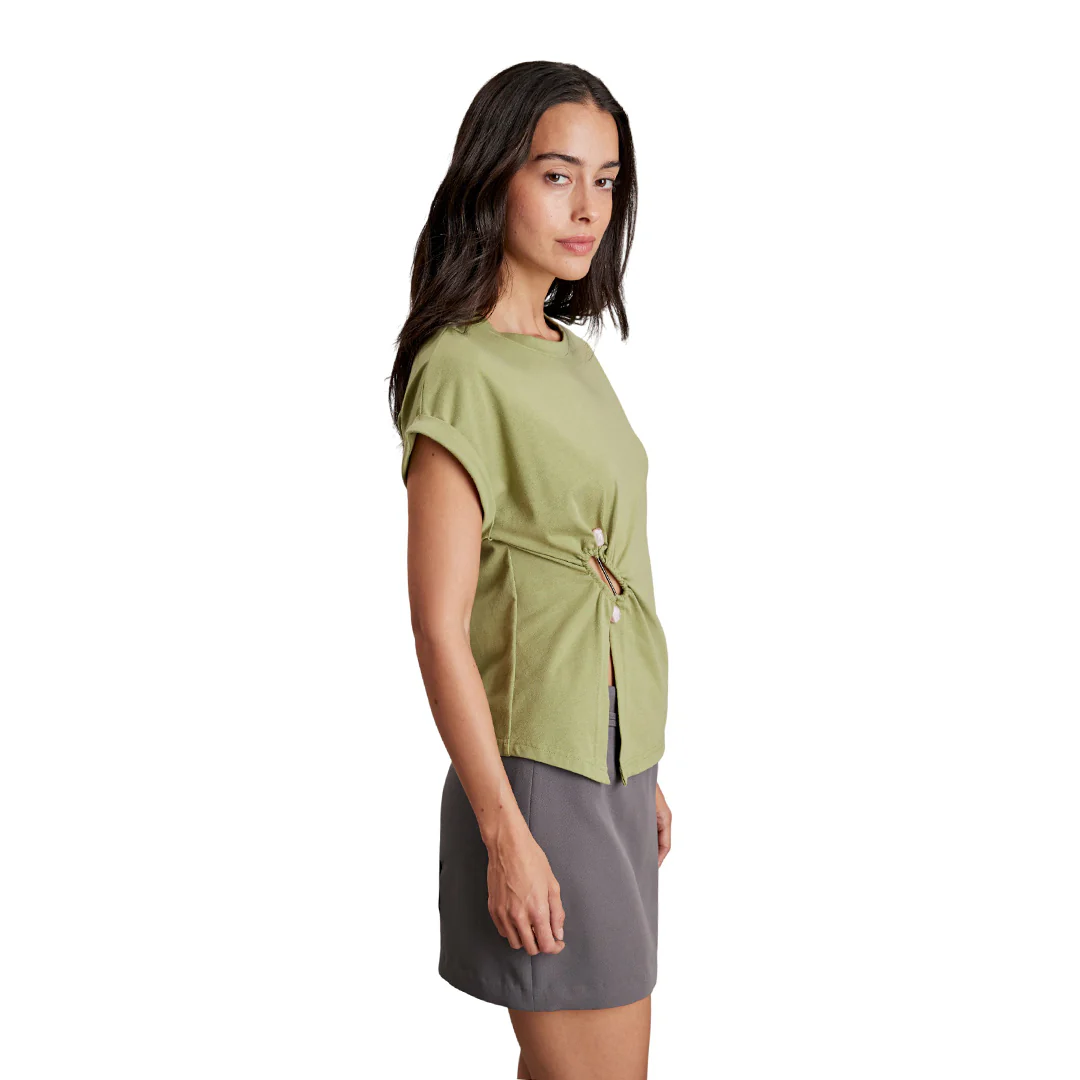 BLUSA VERDE CON HERRAJE 92649 - Image 2