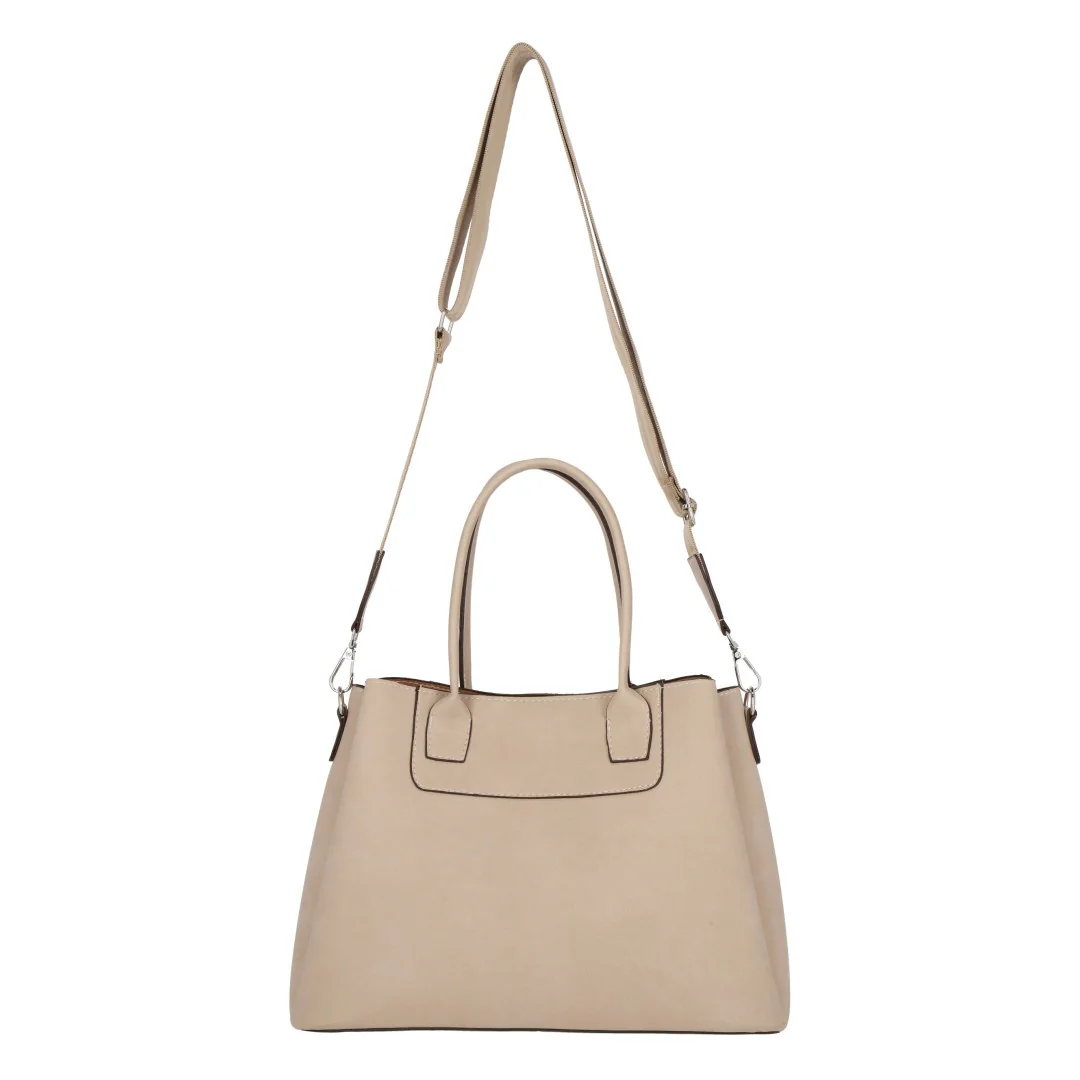 BOLSO BEIGE CON ASA LARGA DESMONTABLE 65905 - Image 4