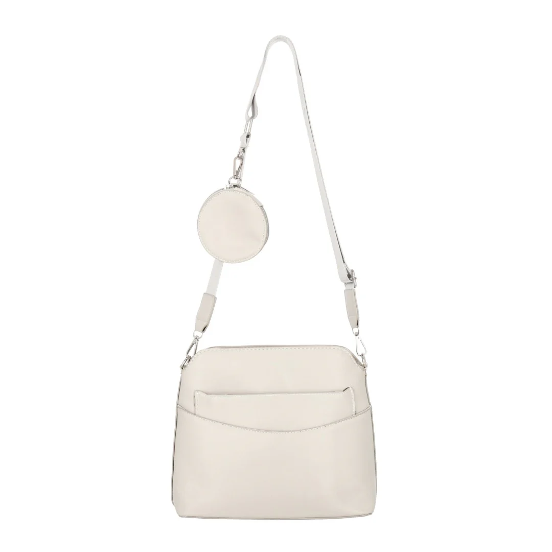 BOLSO CROSSBODY COLOR GRIS CON BOLSO EXTRAÍBLE 87143 - Image 4