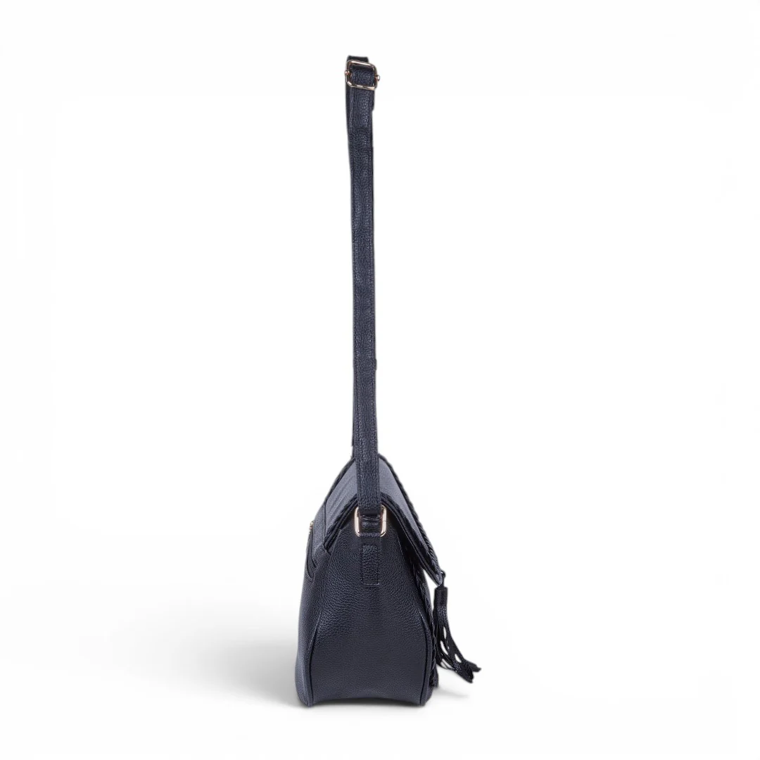 BOLSO CROSSBODY TRENZADO NEGRO 83759 - Image 2