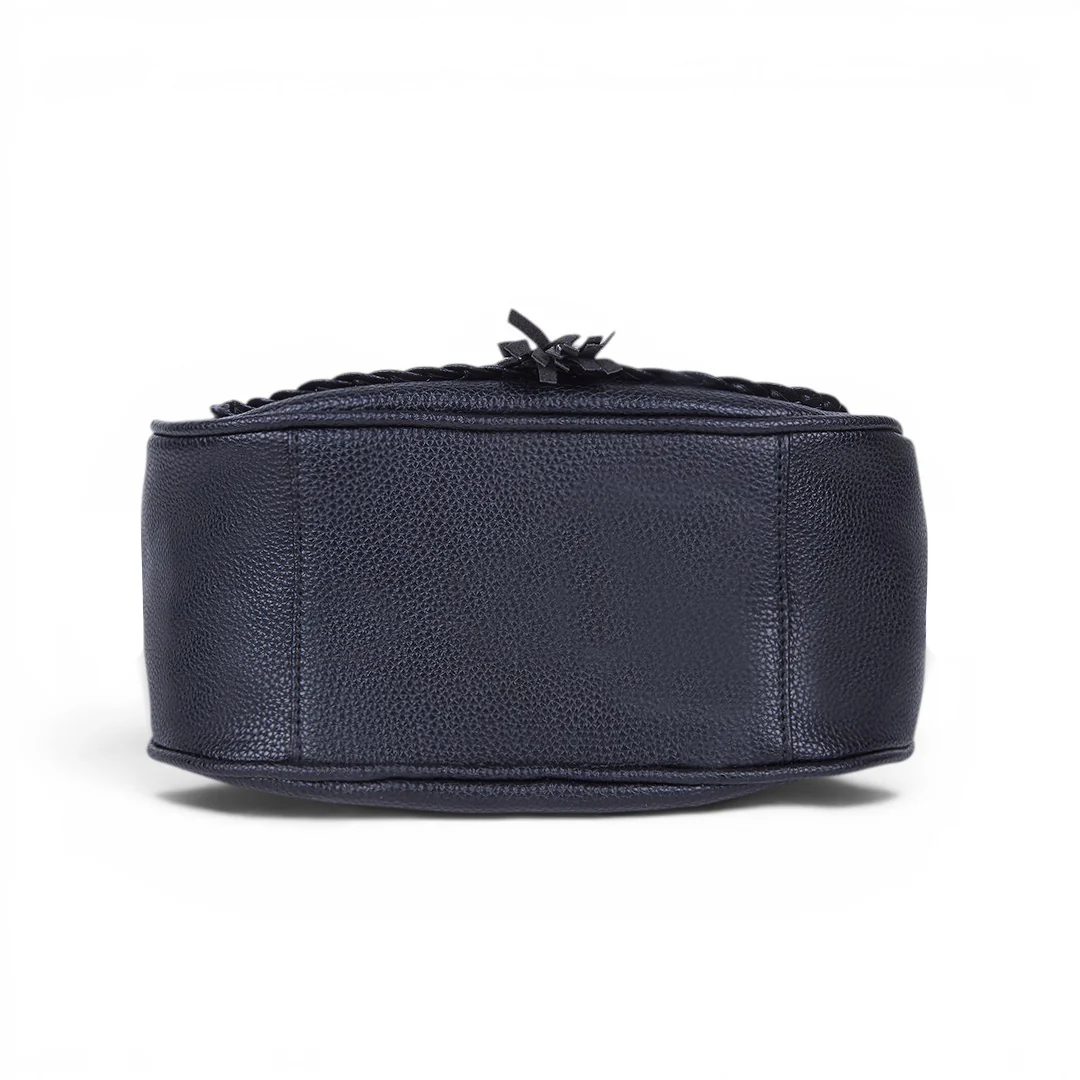 BOLSO CROSSBODY TRENZADO NEGRO 83759 - Image 4