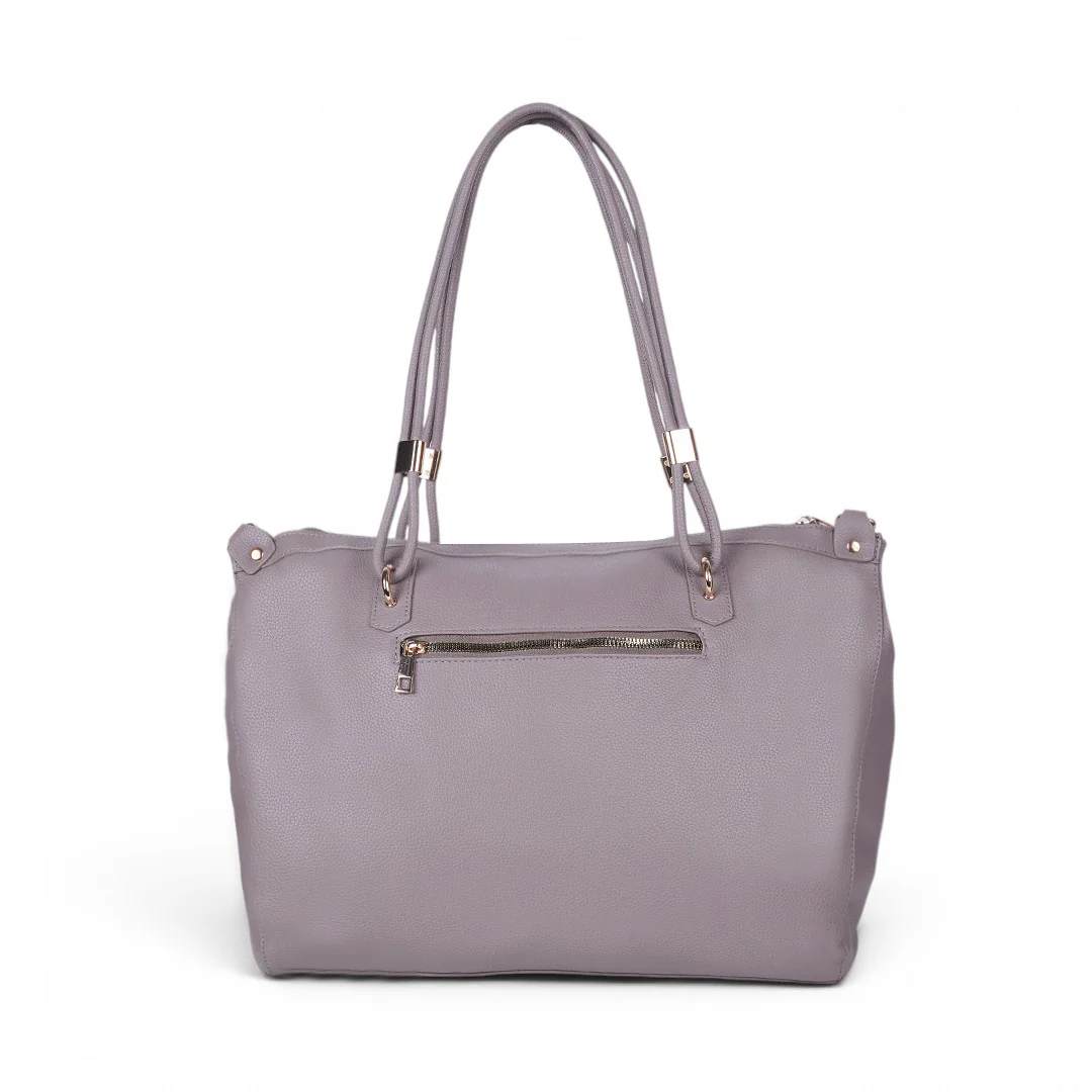BOLSO TOTE CON CADENA TAUPE 83786 - Image 4