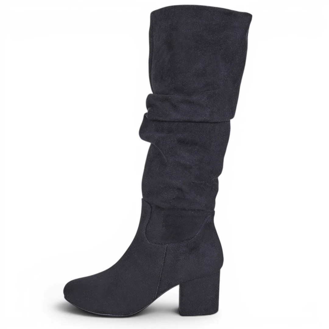 BOTA ALTA ARRUGADA NEGRO 41401 - Image 2