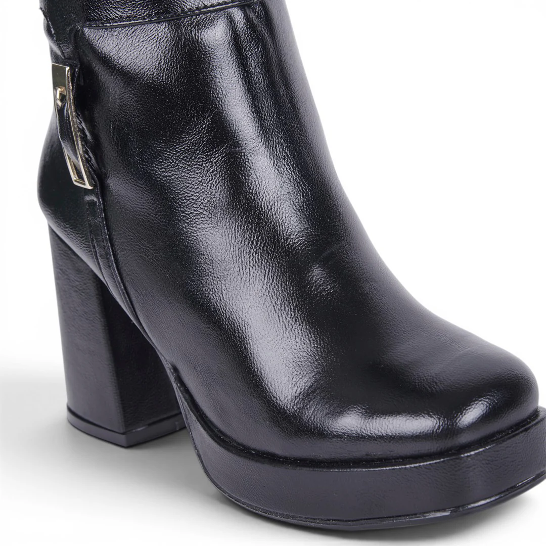 BOTA ALTA MEDIA PLATAFORMA NEGRO 01830 - Image 6