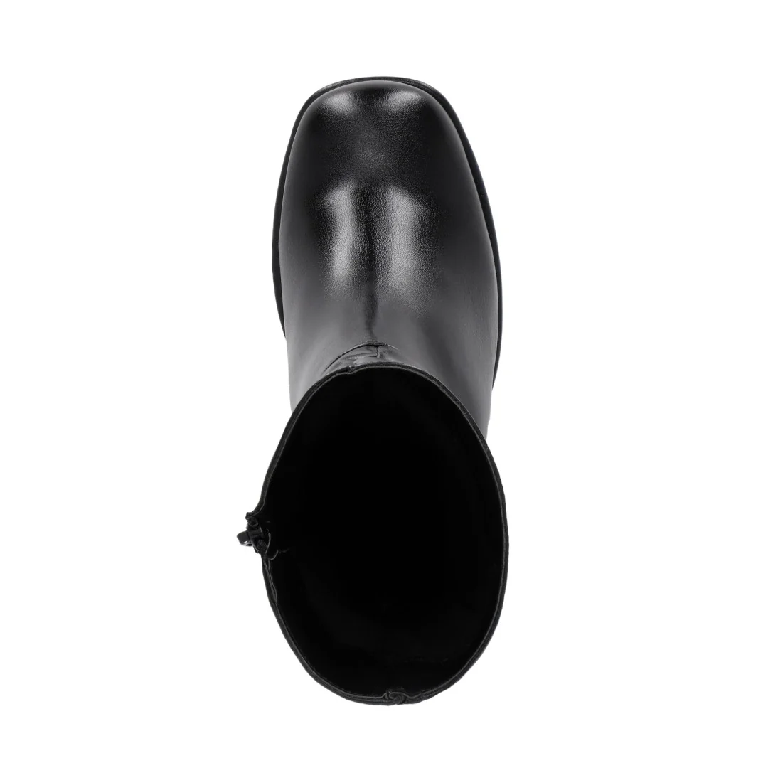 BOTA ARRUGADA DE TACÓN COLOR NEGRO 01807 - Image 5