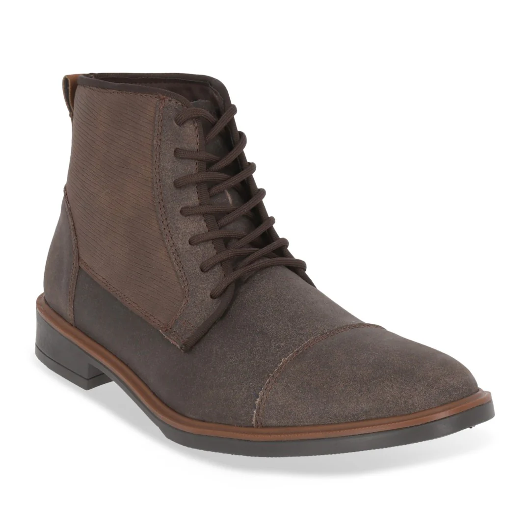 Bota de piso con elástico, CABALLERO  plantilla textil color negro. Material: Sintético. 55601