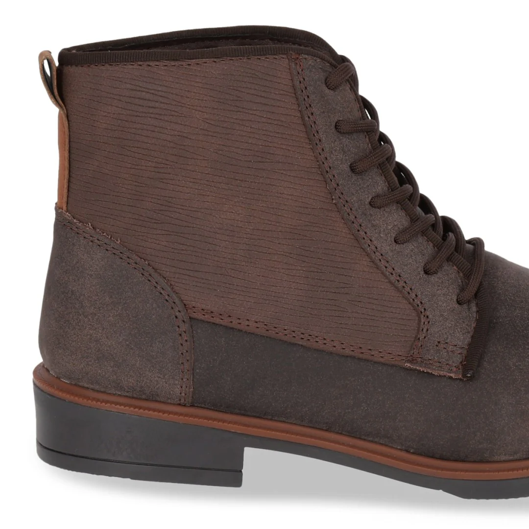 Bota de piso con elástico, CABALLERO  plantilla textil color negro. Material: Sintético. 55601 - Image 6