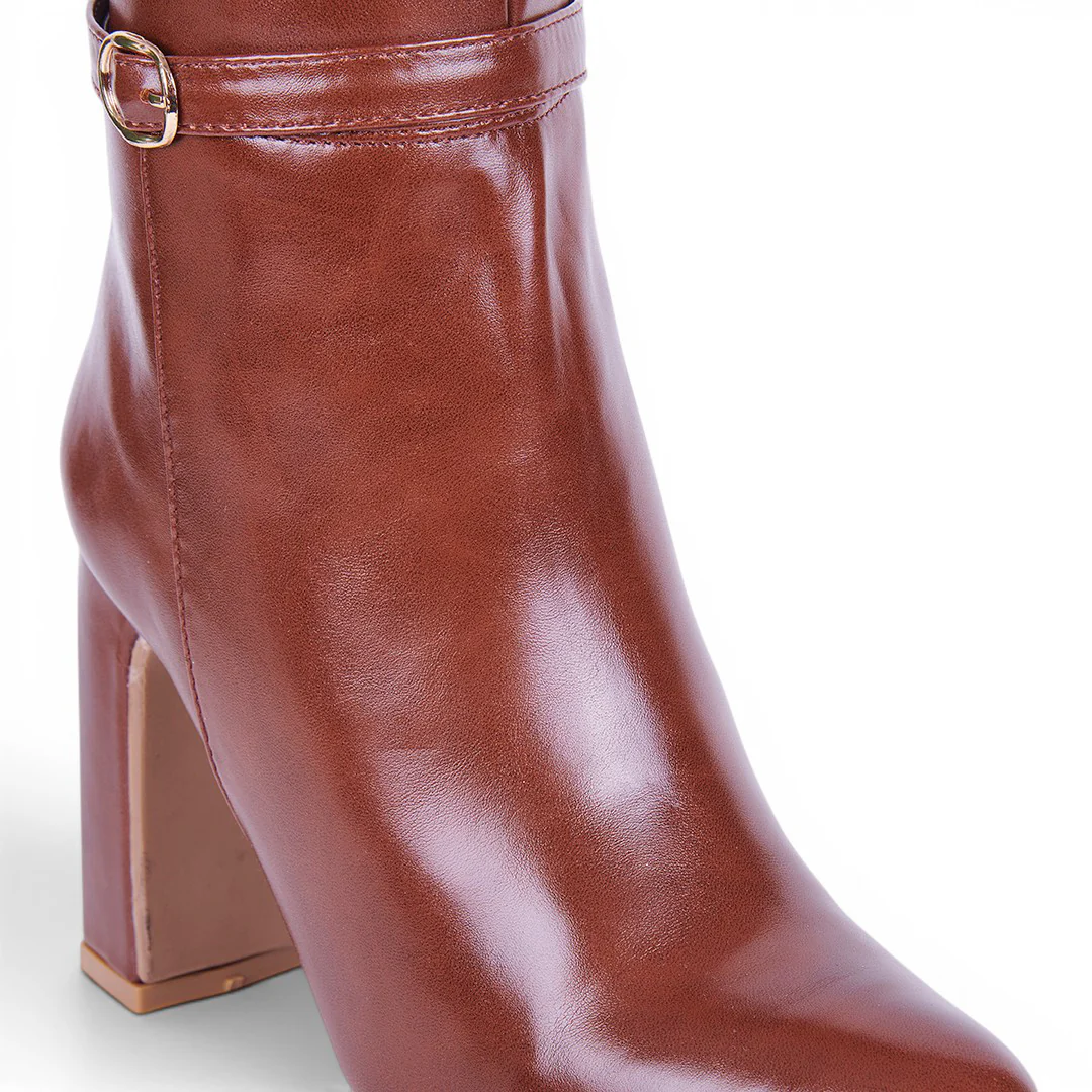 BOTA CON HEBILLA LATERAL MIEL 01828 - Image 6