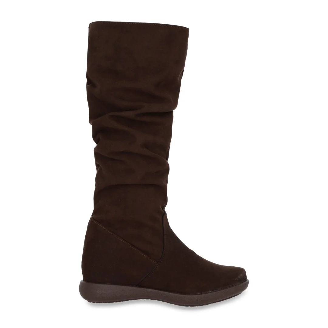 BOTA LARGA CORRUGADA COLOR CAFÉ 48810 - Image 3