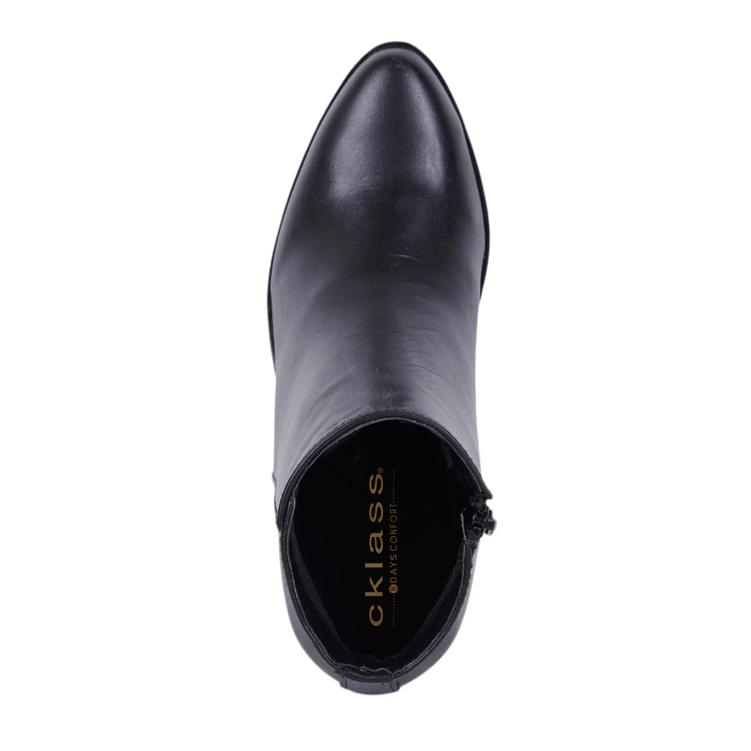 BOTA LISA CON TACÓN NEGRO 09449 - Image 5