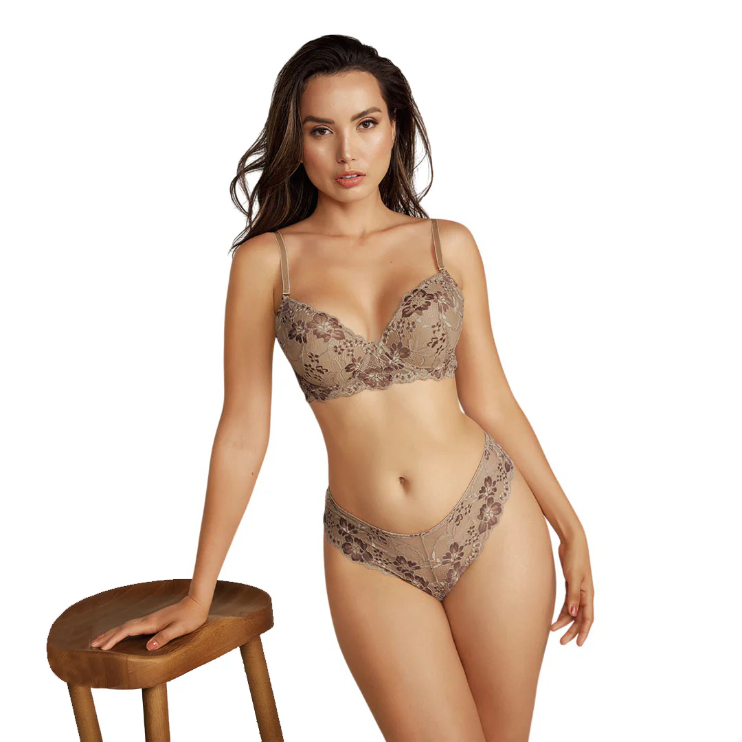 BRASSIERE ENCAJE BEIGE 82526