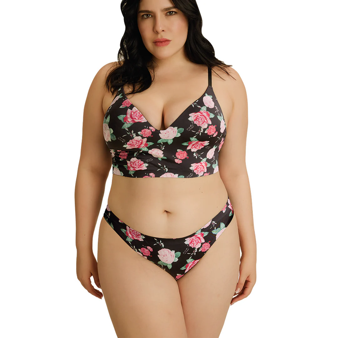 BRALETTE ESTAMPADO MULTICOLOR SIN COSTURAS 82881 - Image 2