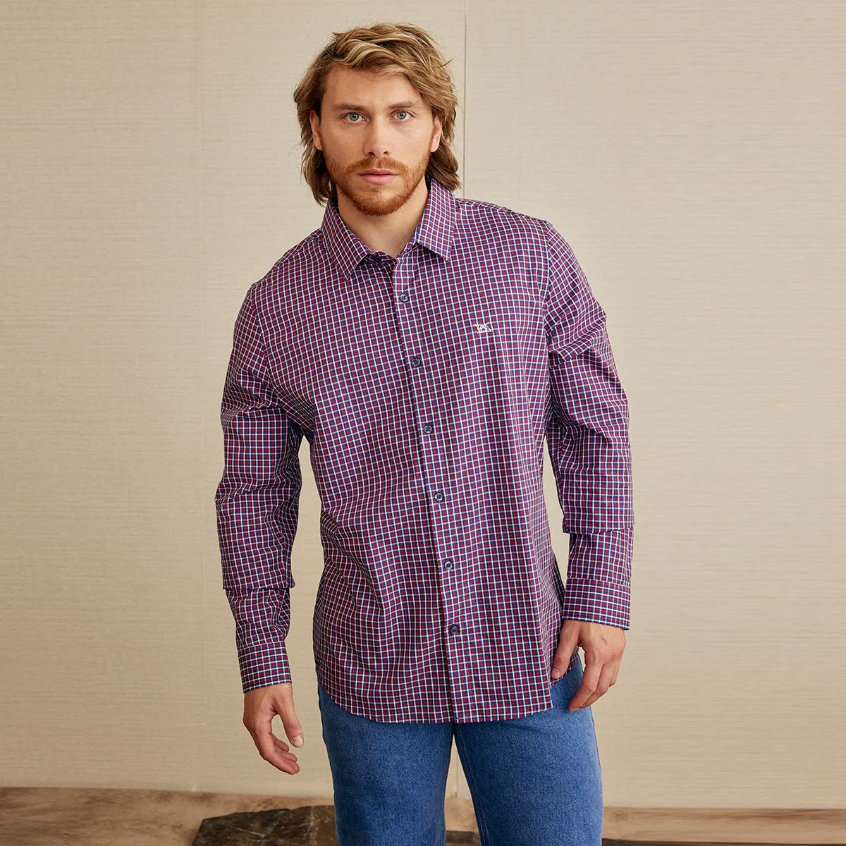 CAMISA CUADROS MANGA LARGA 93772 - Image 2