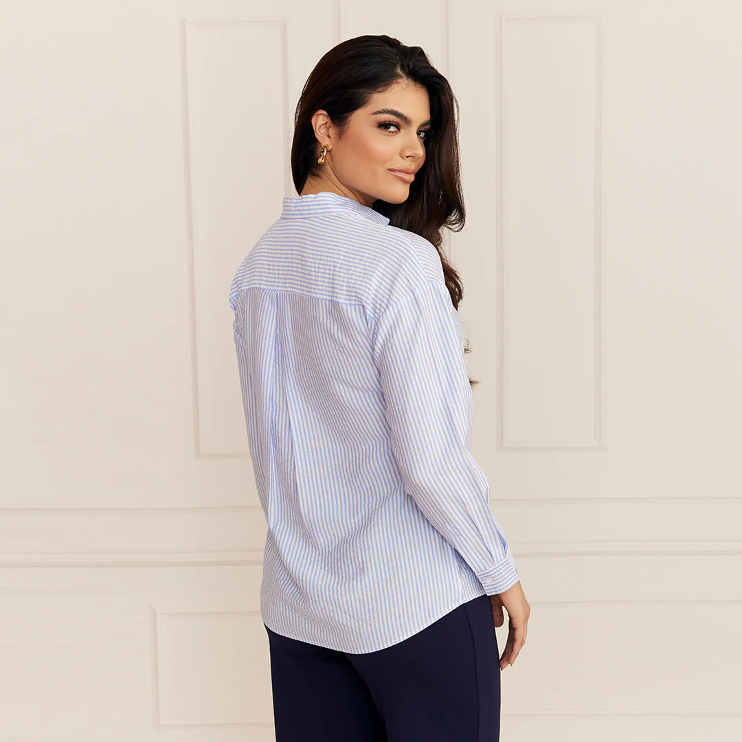 CAMISA CUADROS VICHY AZUL 95162 - Image 3
