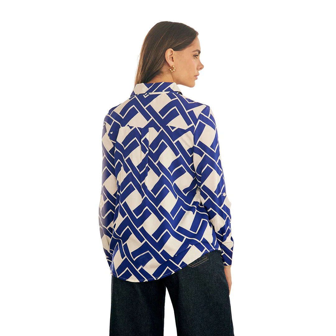 CAMISA MULTICOLOR AZUL 93672 - Image 3