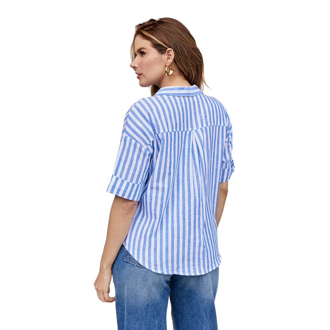 CAMISA RAYAS MANGA CORTA MULTICOLOR 93692 - Image 3