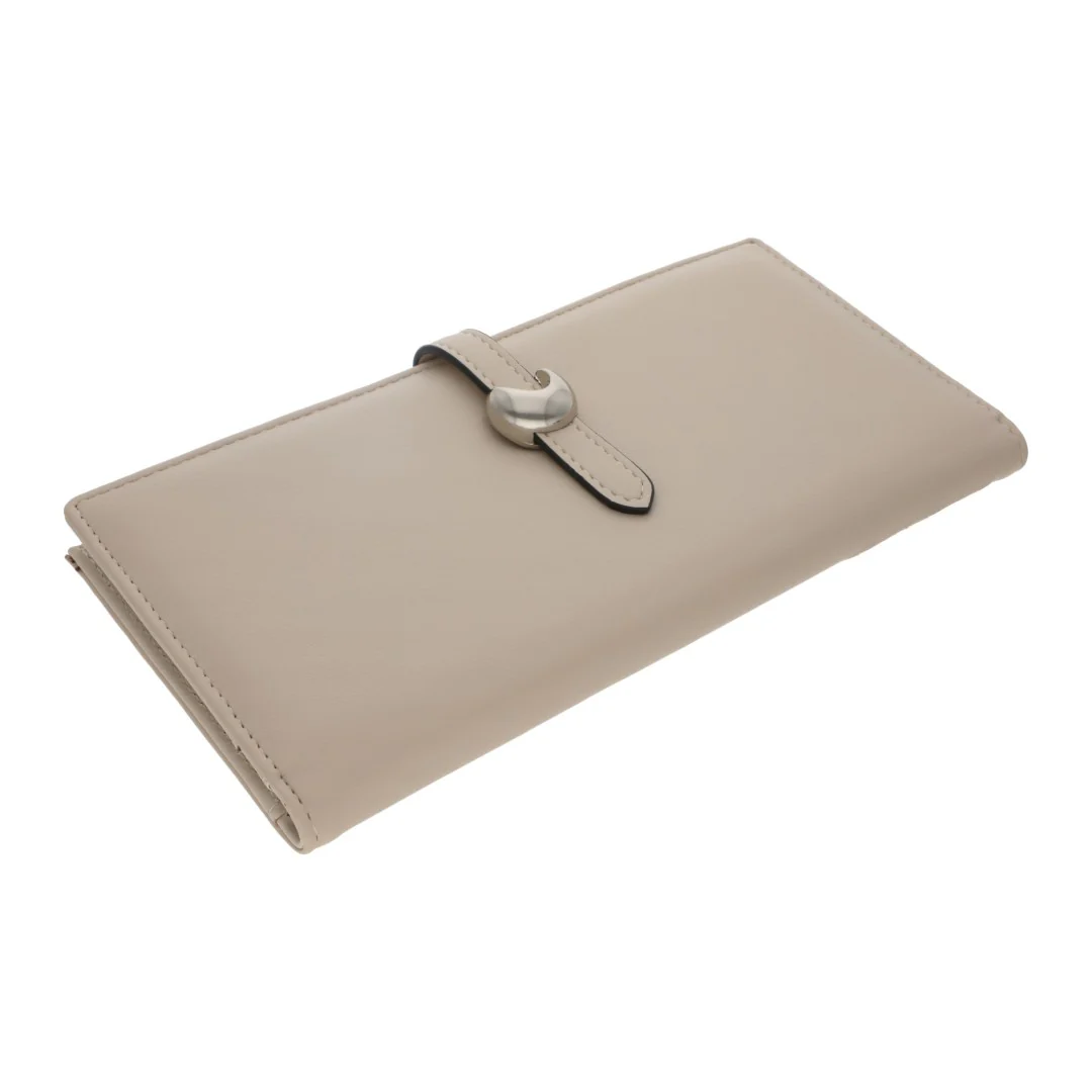 CARTERA COLOR IVORY CON HERRAJE PLATA 99578 - Image 2
