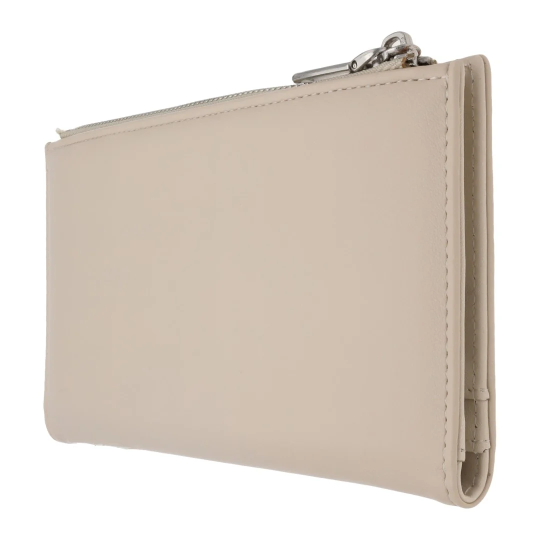 CARTERA COLOR IVORY CON HERRAJE PLATA 99578 - Image 4