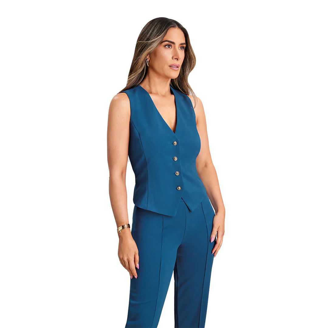 CHALECO AZUL CON STRETCH 94346