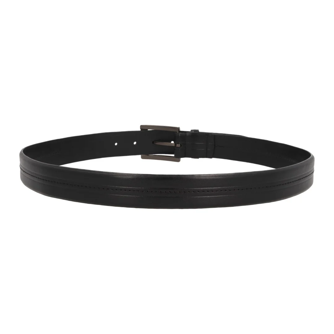 CINTURÓN DE VESTIR NEGRO PIEL 56137 - Image 3
