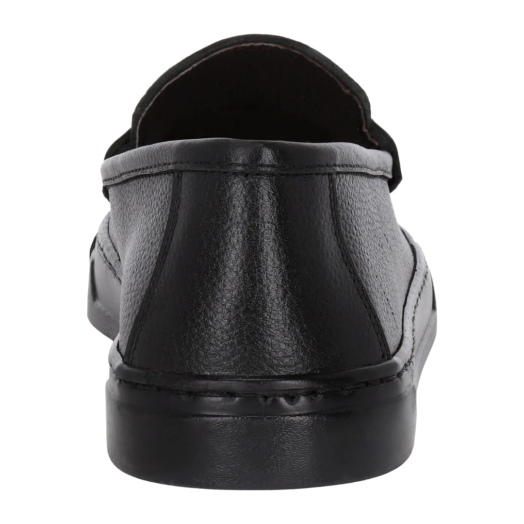 DUO 001 MOCASIN DE PISO CAFE Y NEGRO PIEL - Image 9