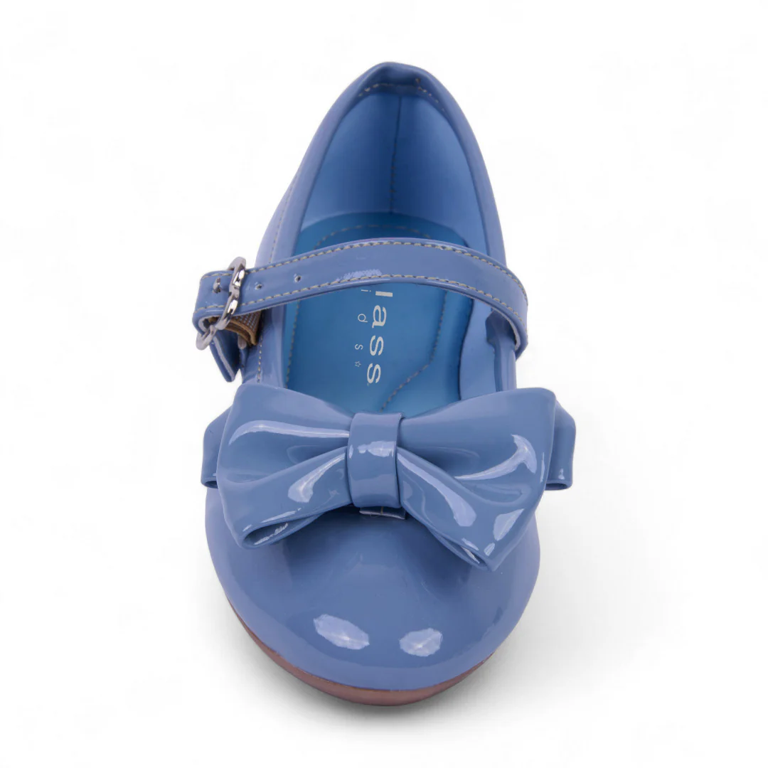 DÚO 201 BALLERINAS VESTIR AZUL Y NEGRO CON MOÑO 47278 - Image 4