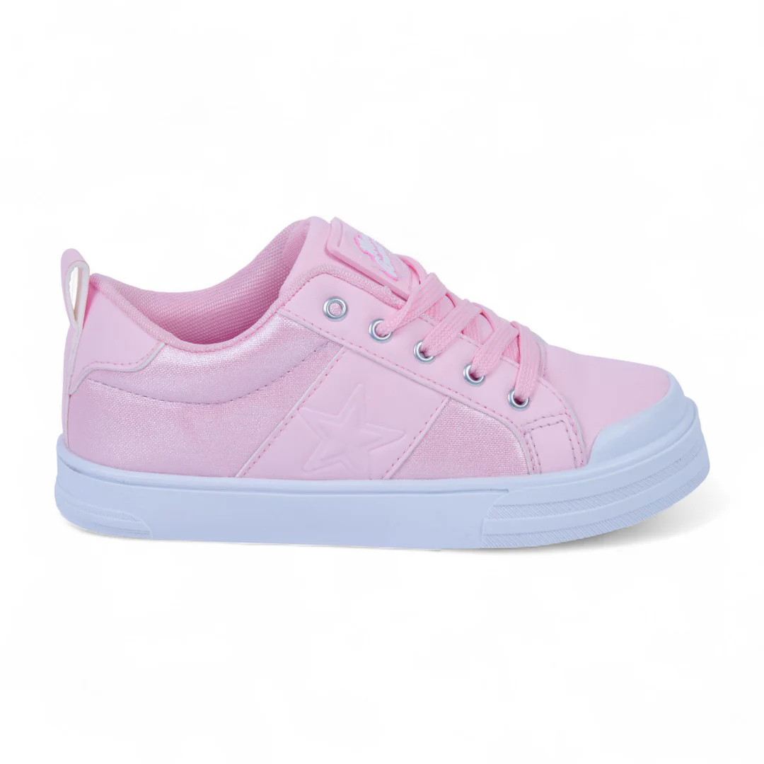 DÚO 211 TENIS CASUAL ROSA Y MULTICOLOR ESTRELLAS 03937 - Image 2
