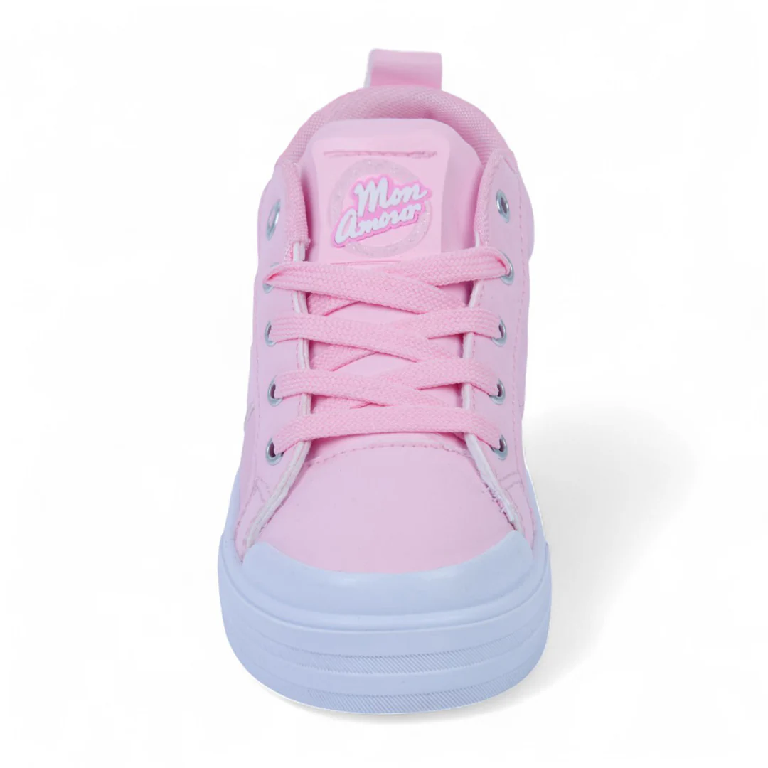 DÚO 211 TENIS CASUAL ROSA Y MULTICOLOR ESTRELLAS 03937 - Image 3