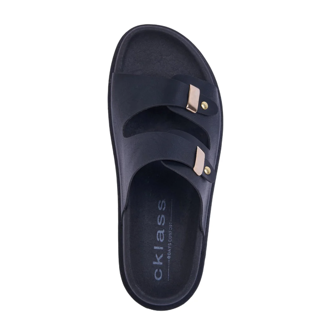 SANDALIAS DE PISO HUESO Y NEGRO COAGULADO 14480 - Image 7