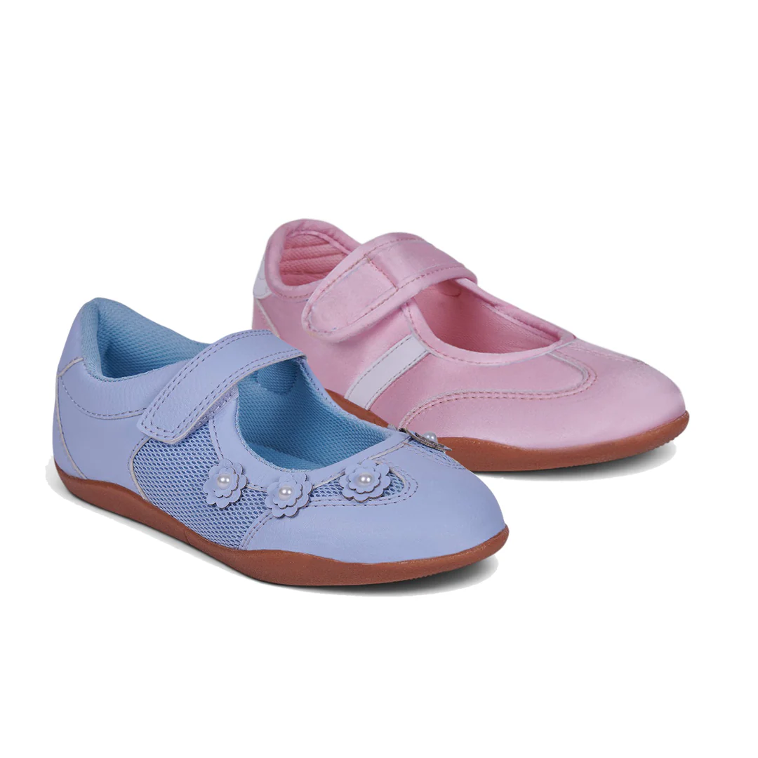 DÚO 337 BALERINA FLORES AZUL ROSA