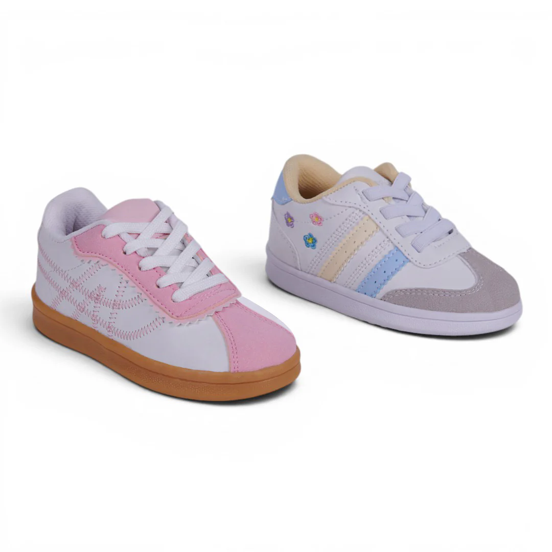 DÚO 375 TENIS CON AGUJETAS MULTICOLOR Y BLANCO