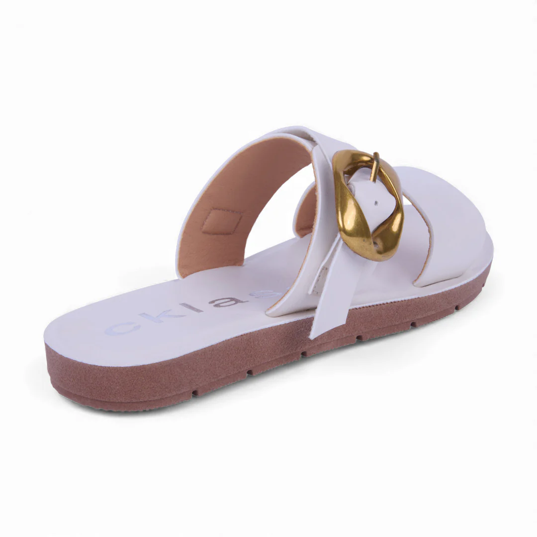DÚO 487 SANDALIAS DE PISO NEGRO Y HUESO CON TIRAS 03491 - Image 11