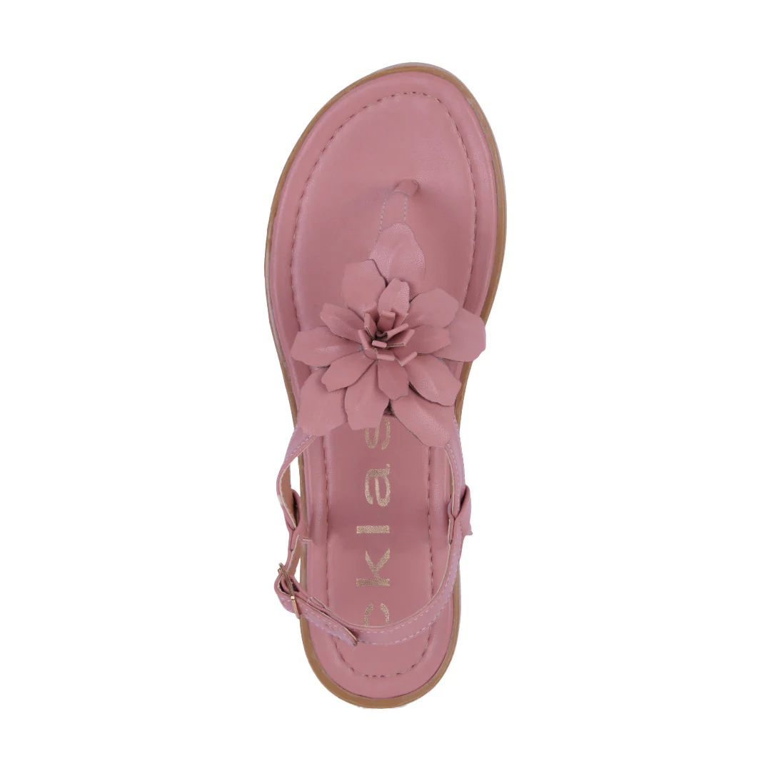 DÚO 514 SANDALIAS DE PISO HUESO Y ROSA DETALLE 21660 - Image 12