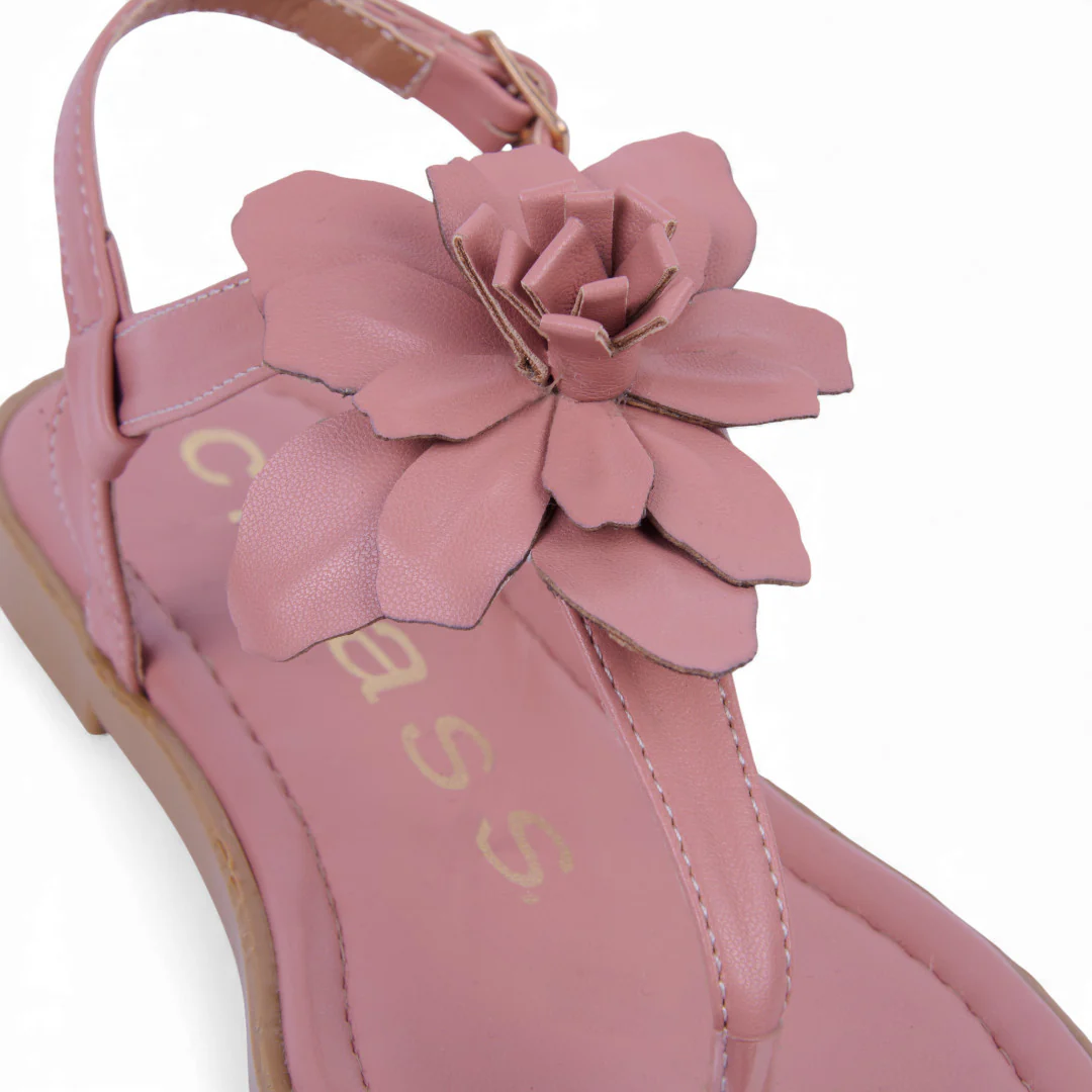 DÚO 514 SANDALIAS DE PISO HUESO Y ROSA DETALLE 21660 - Image 13