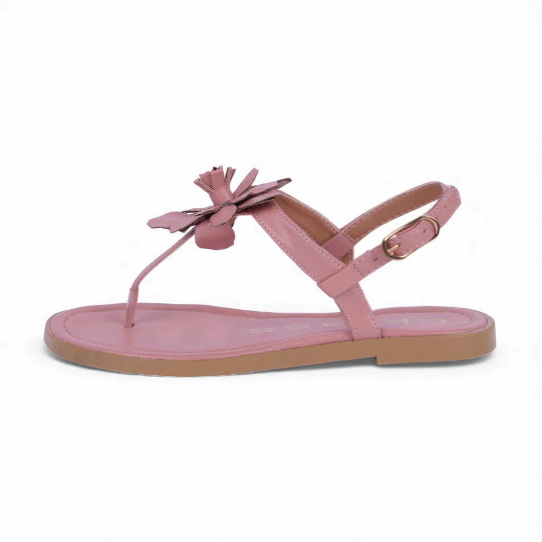 DÚO 514 SANDALIAS DE PISO HUESO Y ROSA DETALLE 21660 - Image 9