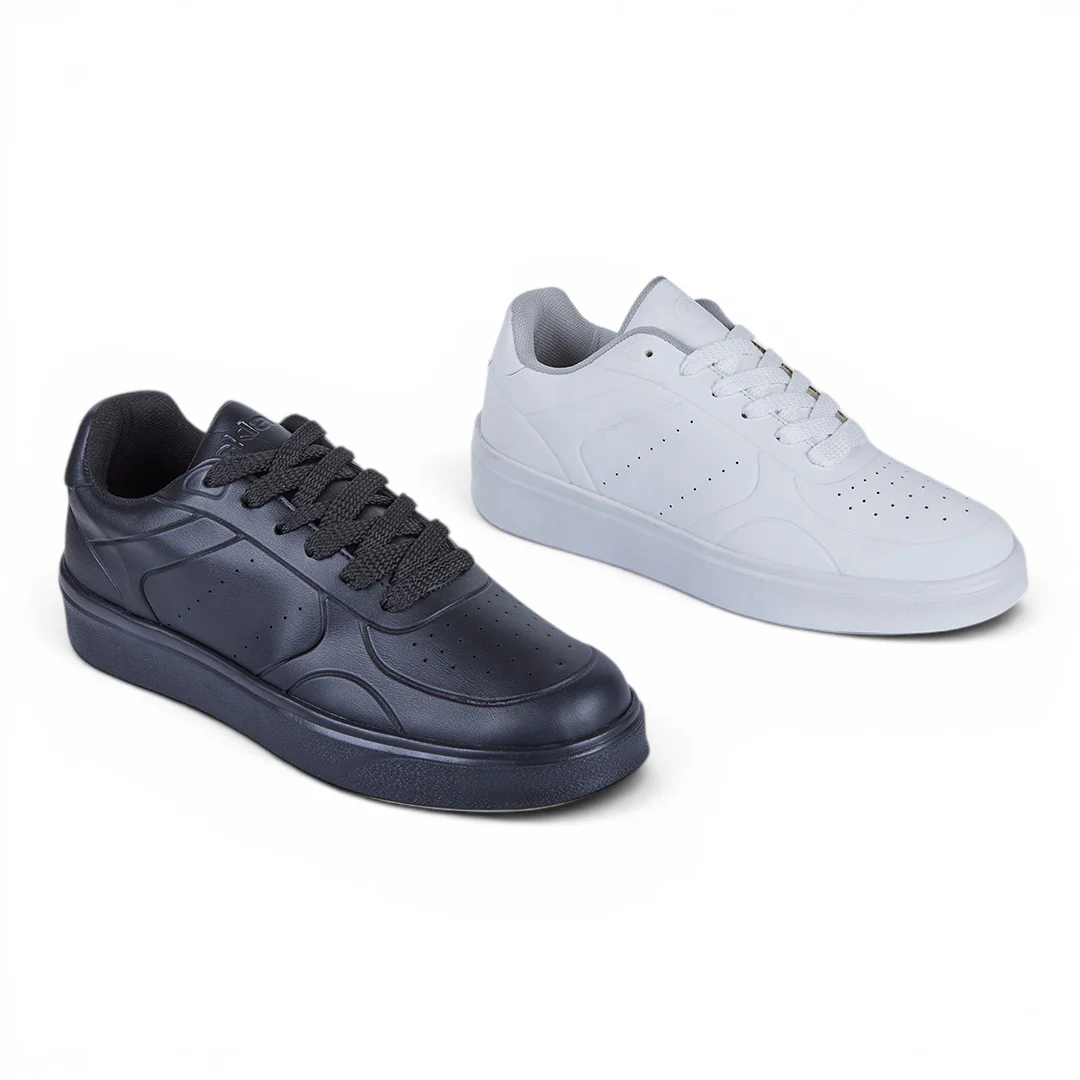 DÚO 589 TENIS CASUAL BLANCO Y NEGRO
