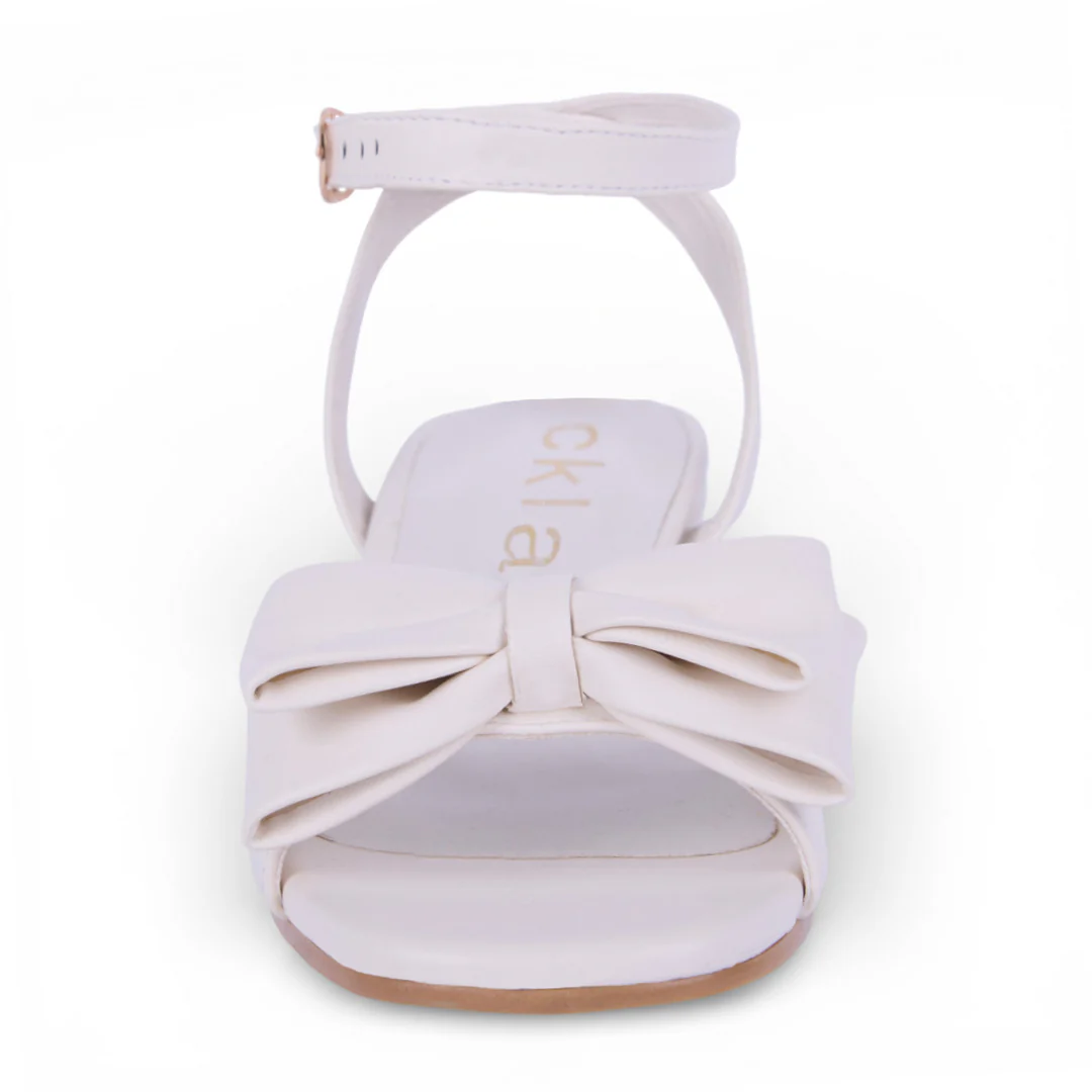 DÚO 595 SANDALIAS CON TACON BEIGE Y HUESO - Image 2