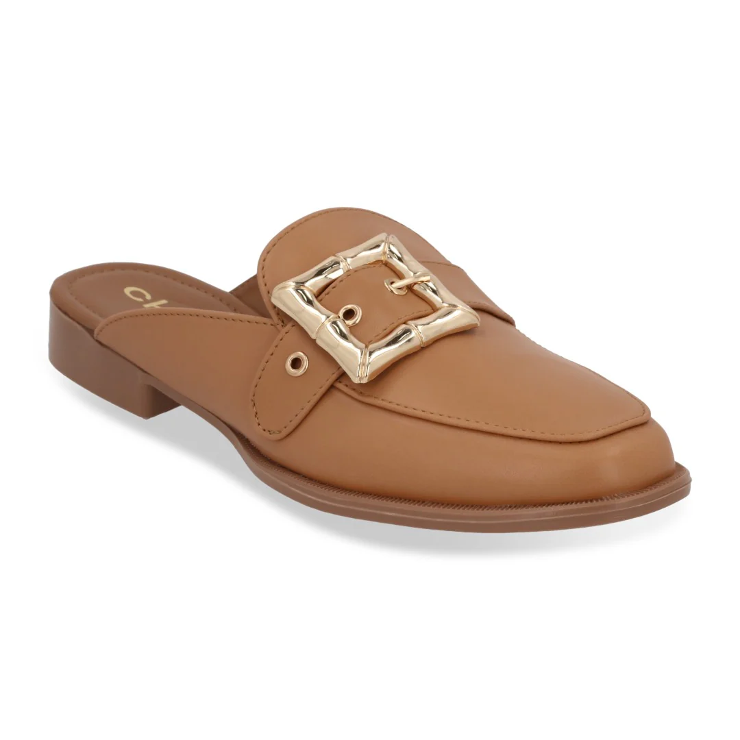 DÚO 641 MOCASÍN DE PISO BEIGE Y AZUL HERRAJE 33083 - Image 8