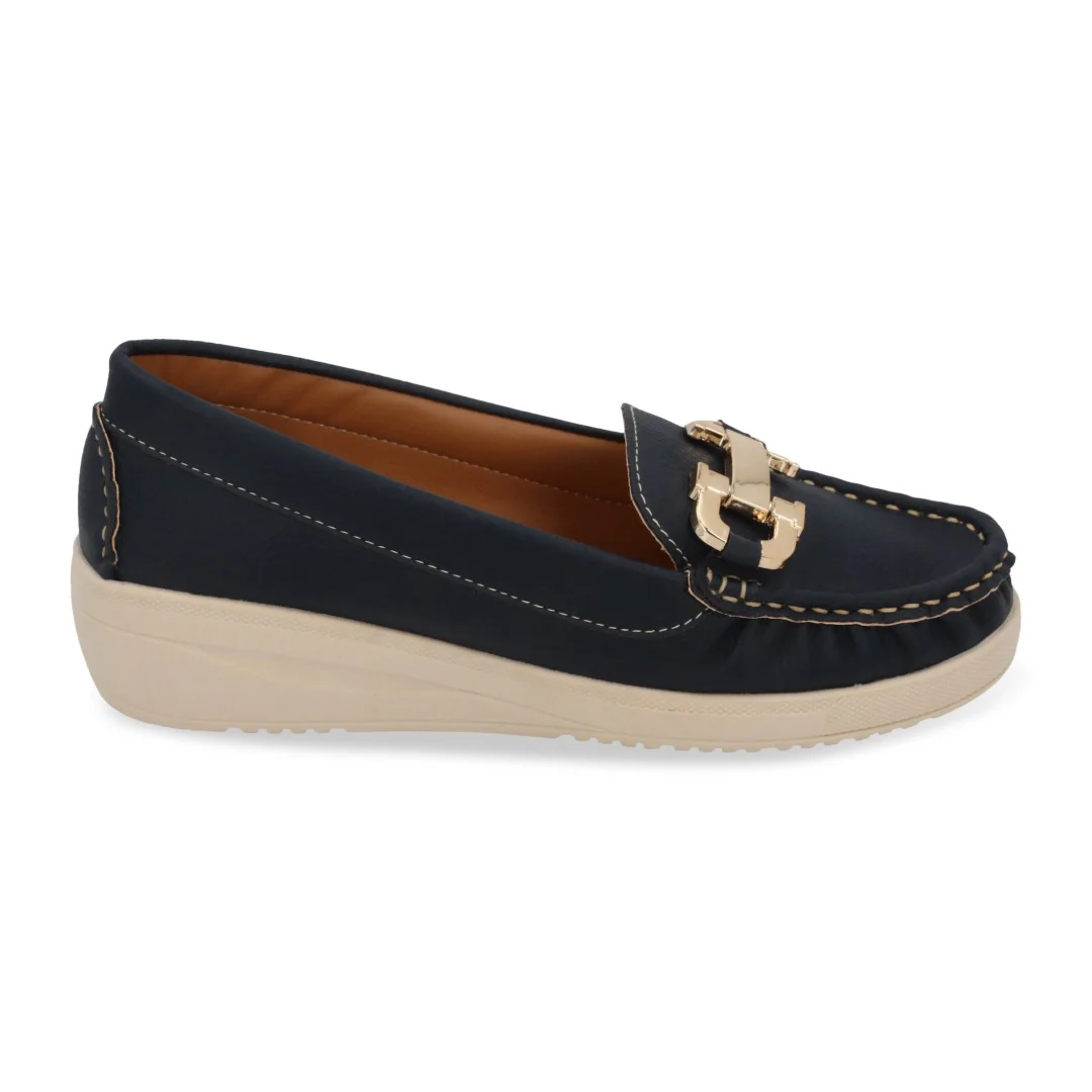 DÚO 643 MOCASÍN CASUAL MARINO Y ROJO ADRONO 09022 - Image 3