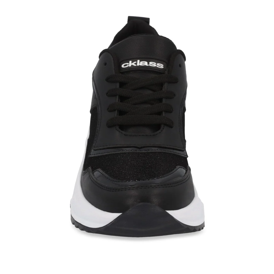 DÚO 667 TENIS DE PISO COLORES NEGRO Y HUESO 08048 - Image 5
